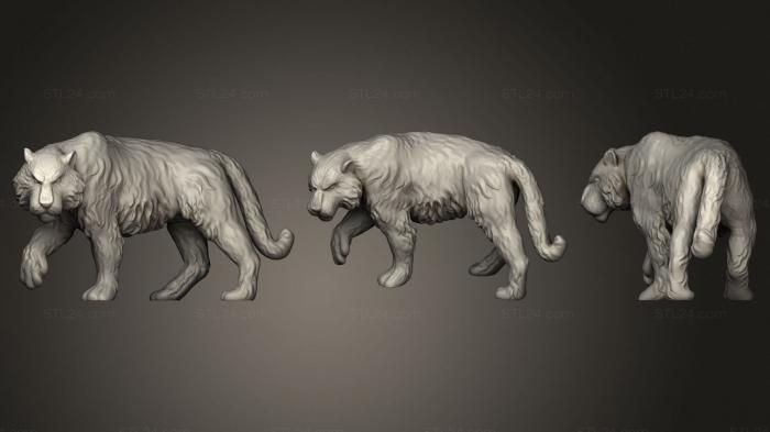 Animal figurines (Tiger, STKJ_2535) 3D models for cnc